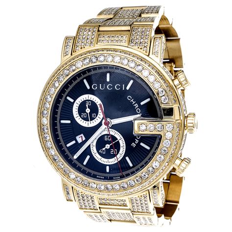 gucci diamond watches for men|gucci watch on sale men's.